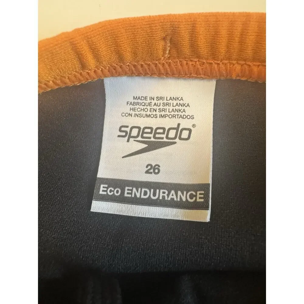 Speedo Eco Endurance Vibe Collection Swim Brief Mens 26 Orange NWT